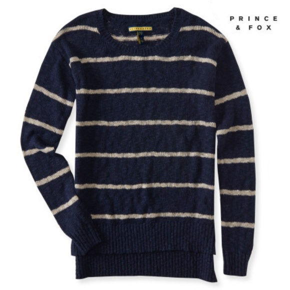 Prince & Fox Sweaters - Aeropostale Prince & Fox Striped Tunic Sweater M